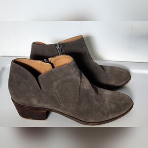 Lucky Brand Grey Suede Booties